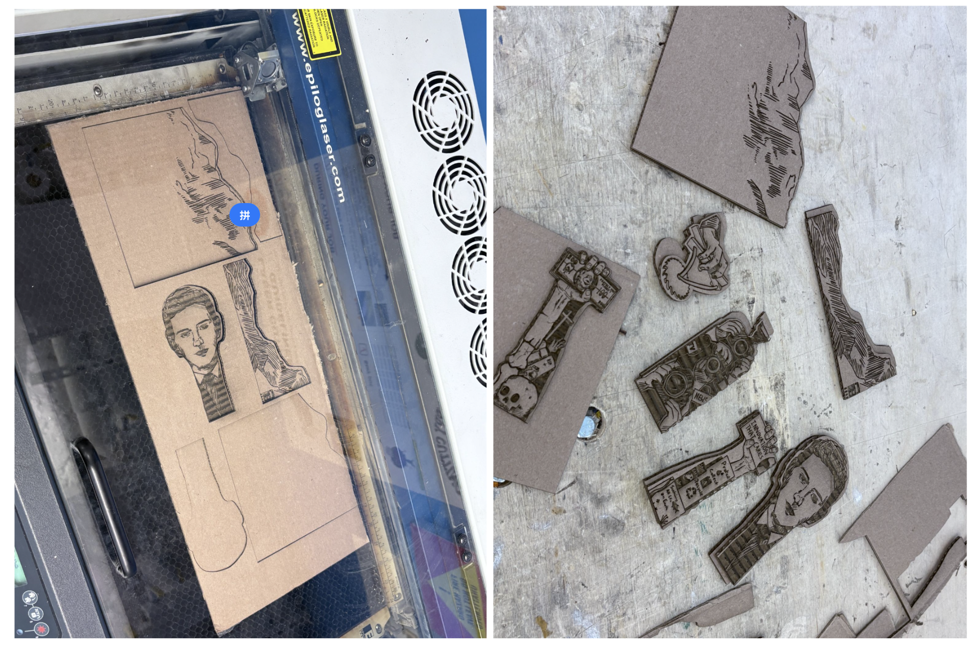 Laser cutting process media 1